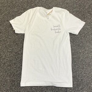 White Graphic Small Business Babe T-Shirt